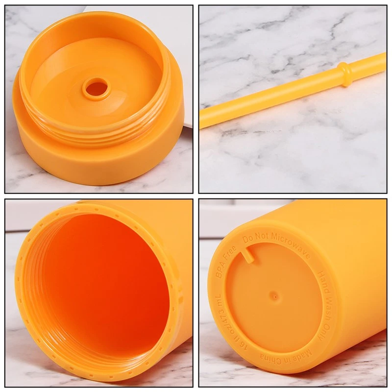 16oz plastic skinny tumbler 2